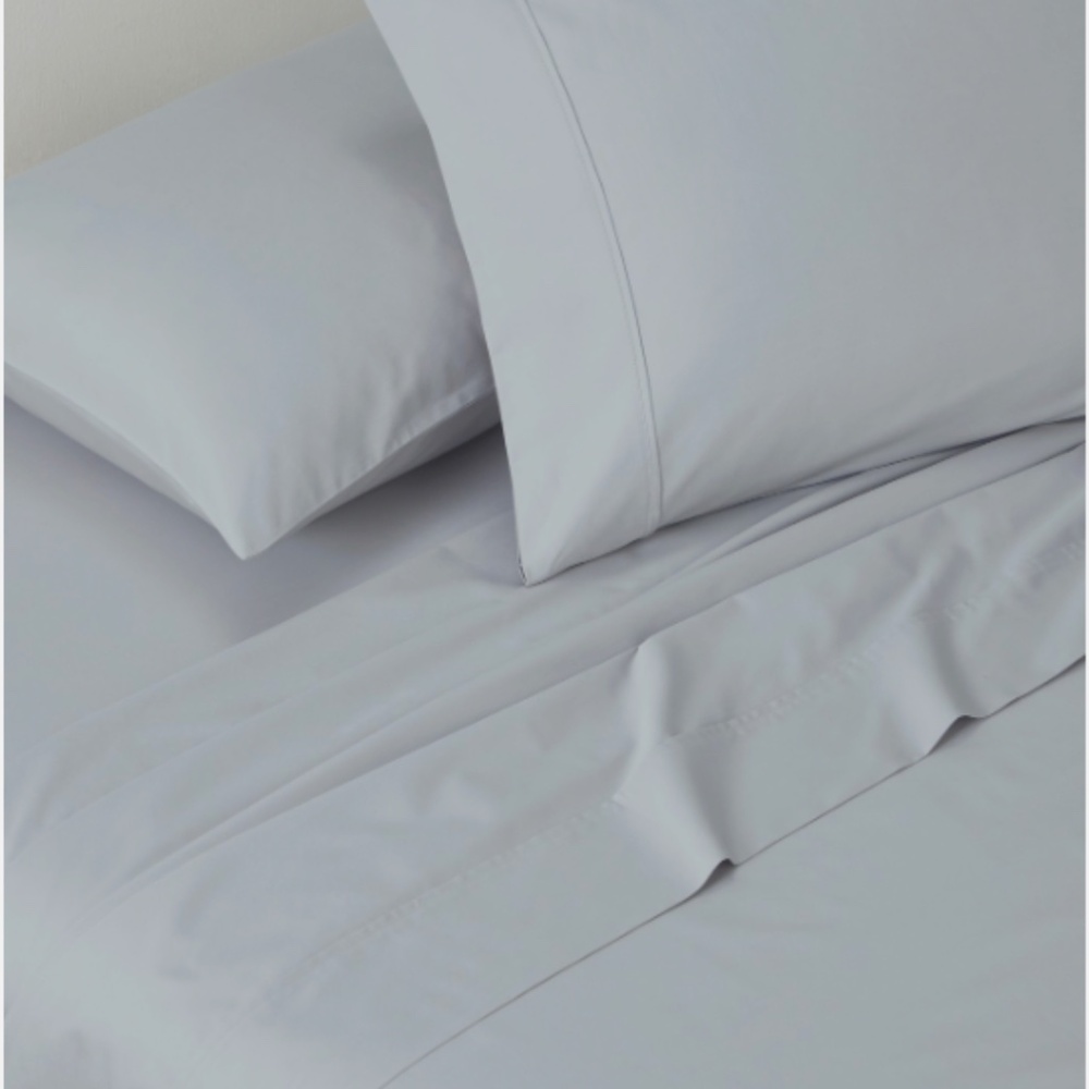Everyday Home Trident 300 Thread Count 100% Cotton 4-Pc. Sheet Set, King - White - Picture 2 of 14
